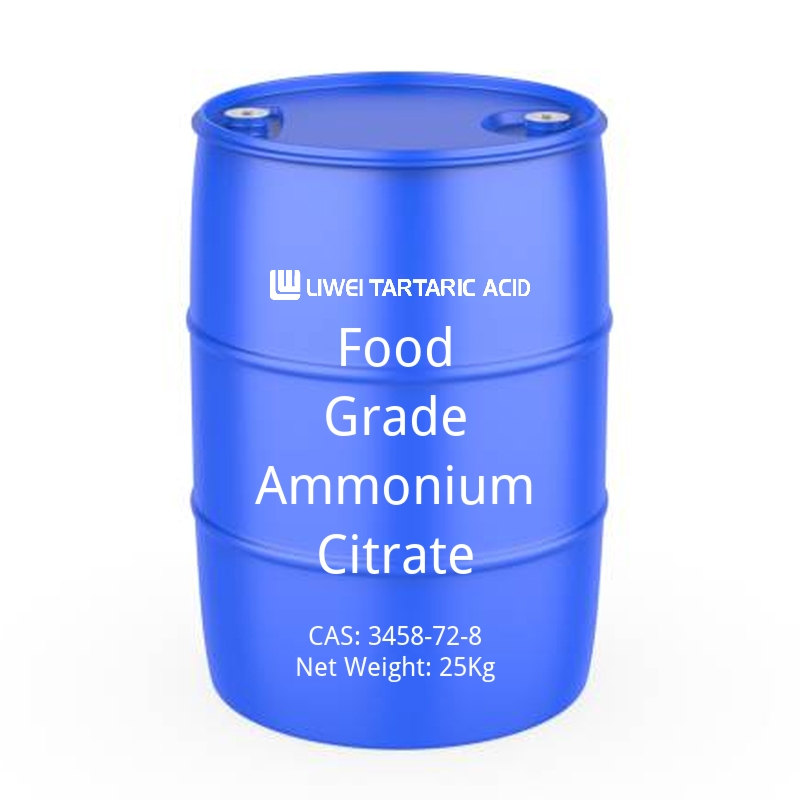 Food Grade Ammonium Citrate-cas-3458-72-8