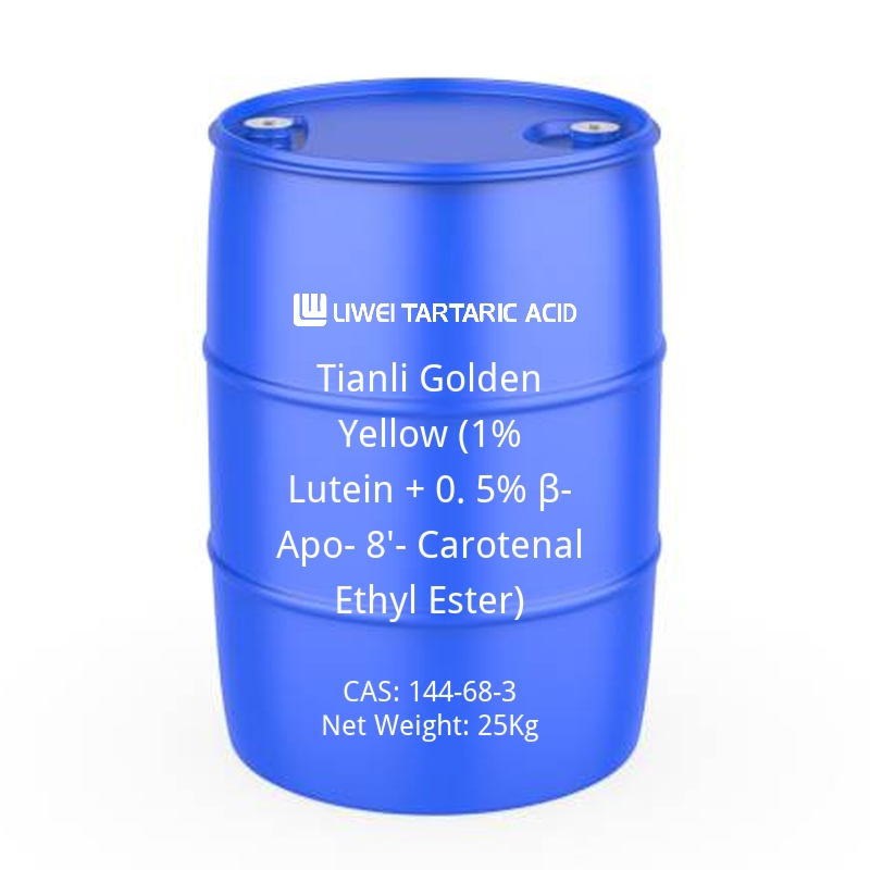 Tianli Golden Yellow (1% Lutein + 0.5% β-Apo-8'-Carotenal Ethyl Ester)-cas-144-68-3