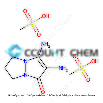 1H,5H-Pyrazolo(1,2-A)Pyrazol-1-One, 2,3-Diamino-6,7-Dihydro-, Dimethanesulfonate