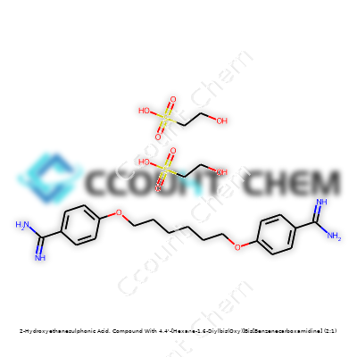 2-Hydroxyethanesulphonic Acid, Compound With 4,4'-[Hexane-1,6-Diylbis(Oxy)]Bis[Benzenecarboxamidine] (2:1)