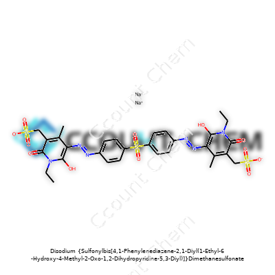 Disodium {Sulfonylbis[4,1-Phenylenediazene-2,1-Diyl(1-Ethyl-6-Hydroxy-4-Methyl-2-Oxo-1,2-Dihydropyridine-5,3-Diyl)]}Dimethanesulfonate