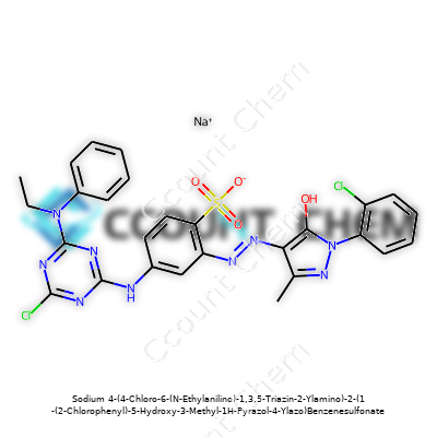 Sodium 4-(4-Chloro-6-(N-Ethylanilino)-1,3,5-Triazin-2-Ylamino)-2-(1-(2-Chlorophenyl)-5-Hydroxy-3-Methyl-1H-Pyrazol-4-Ylazo)Benzenesulfonate